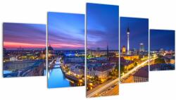 Mivali Tablou - Cerul albastru la Berlin, din cinci bucăți 150x80 cm (V022469V150805PCS)