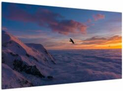 Mivali Tablou în apus de soare, Mont Blanc, dintr-o bucată 120x70 cm (V021683V12070)