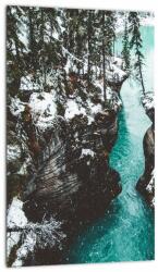 Mivali Tablou - râul de munte iarna, dintr-o bucată 20x30 cm (V020180V2030)
