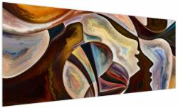 Mivali Tablou - Abstractizarea capetelor, dintr-o bucată 250x125 cm (V023995V250125)
