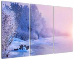 Mivali Tablou - Râu înghețat, din trei bucăți 120x80 cm (V022488V120803PCS)