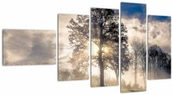 Mivali Tablou cu copac în ceață, din cinci bucăți 110x60 cm (V020378V11060)