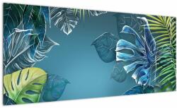 Mivali Tablou - Frunzele plantelor tropicale, dintr-o bucată 100x40 cm (V022881V10040)