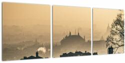Mivali Tablou - Orașul în ceață, din trei bucăți 90x30 cm (V021335V9030)