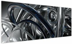 Mivali Tabloul cu abstracție gri cu albastru, dintr-o bucată 250x125 cm (V020093V250125)