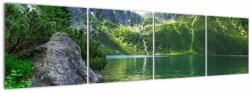 Mivali Tablou cu lac în munții Tatra, din patru bucăți 160x40 cm (V021101V16040)