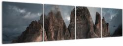 Mivali Tablou - Trei Dinți, Dolomiți Italieni, din patru bucăți 160x40 cm (V021677V16040)