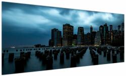 Mivali Tablou - Privire spre Zgârâie nori din New York, dintr-o bucată 250x125 cm (V021719V250125)