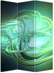 Mivali Paravan - Abstracție verde, din 3 bucăți, 126x170 cm (P020063P135180)