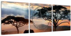 Mivali Tablou - Parcul Național Serengeti, Tanzania, Africa (cu ceas), din trei bucăți 90x30 cm cu ceas (V023034V9030C)