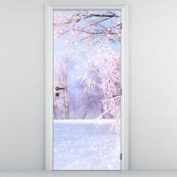Mivali Fototapet pentru ușă - Iarnă geroasă (D022007D95205)