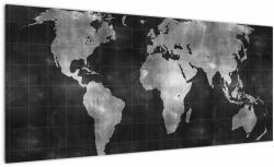 Mivali Tablou - Harta lumii, dintr-o bucată 100x40 cm (V021461V10040)