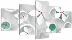 Mivali Tablou abstracției florale, din cinci bucăți 150x80 cm (V022164V150805PCS)