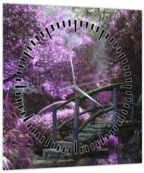 Mivali Tablou - copaci violeți (cu ceas), dintr-o bucată 30x30 cm cu ceas (V020683V3030C)
