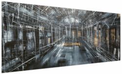 Mivali Tablou cu u interiorul clădirii vechi, dintr-o bucată 250x125 cm (V022025V250125)