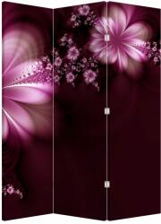 Mivali Paravan - Abstracție cu flori, din 3 bucăți, 126x170 cm (P021204P135180)