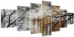 Mivali Tablou - Siluetă copac, din șapte bucăți 210x100 cm (V024042V210100)