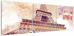 Mivali Tablou - Prriveliștea din Paris, din trei bucăți 150x50 cm (V023431V15050)
