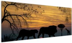 Mivali Tablou cu Safari, dintr-o bucată 145x58 cm (V020692V14558)