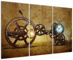 Mivali Tablou cu aparatele istorice ale ceasurilor, din trei bucăți 120x80 cm (V021924V120803PCS)