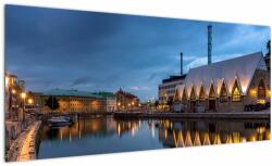 Mivali Tablou cu canalul - Göteborg, dintr-o bucată 100x40 cm (V020853V10040)