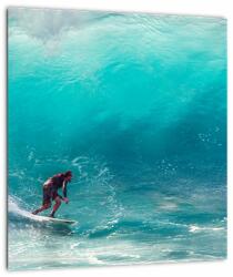Mivali Tablou - Surfer în valuri, dintr-o bucată 30x30 cm (V022714V3030)