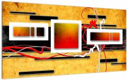 Mivali Tablou pe sticlă - Abstract, dintr-o bucată 100x50 cm pe sticlă (V022486V10050GD)