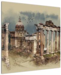 Mivali Tablou - Forumul Roman, Roma, Italia, dintr-o bucată 70x70 cm (V023204V7070)