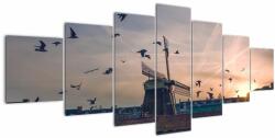 Mivali Tablou cu moară de vânt, din șapte bucăți 210x100 cm (V020546V210100)