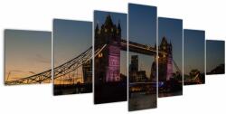 Mivali Tablou - Tower bridge, din șapte bucăți 210x100 cm (V020983V210100)