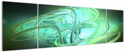 Mivali Tabloul cu abstracție verde, din trei bucăți 170x50 cm (V020063V17050)