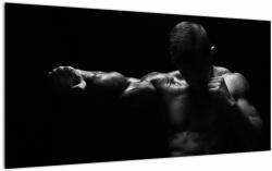 Mivali Tablou pe sticlă - Lovitura cu pumn, dintr-o bucată 100x50 cm pe sticlă (V022008V10050GD)