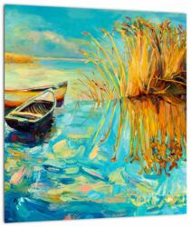 Mivali Tablou - Lacul cu bărci, dintr-o bucată 30x30 cm (V023297V3030)
