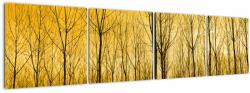 Mivali Tablou cu pădure în apus de soare, din patru bucăți 160x40 cm (V020905V16040)