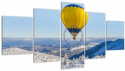 Mivali Tablou - Zbor peste peisaj de iarnă (cu ceas), din cinci bucăți 150x80 cm cu ceas (V022852V15080C)