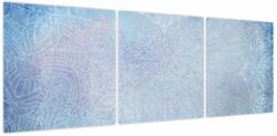 Mivali Tablou - Mandala in albastru, din trei bucăți 120x40 cm (V023976V12040)