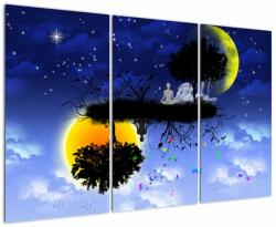 Mivali Tablou - Reflecția echilbrului, din trei bucăți 120x80 cm (V023310V120803PCS)