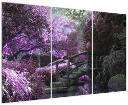 Mivali Tablou -cu grădina violetă, din trei bucăți 120x80 cm (V021406V120803PCS)