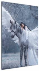 Mivali Tablou - Fata și unicorn, dintr-o bucată 60x90 cm (V023120V6090)