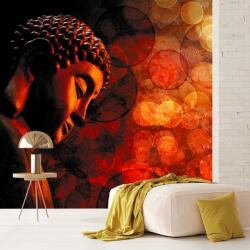 Mivali Fototapet - Buddha în nuanțe roșii, vlies, 98x68 cm (T100358TQ2)