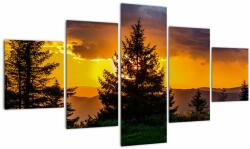Mivali Tablou - coniferi, din cinci bucăți 125x70 cm (V020674V12570)
