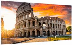 Mivali Tablou pe sticlă - Coloseum din Roma, dintr-o bucată 100x50 cm pe sticlă (V022393V10050GD)