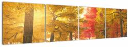 Mivali Tablou cu copaci toamna, din patru bucăți 160x40 cm (V020907V16040)