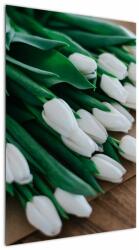 Mivali Tablou cu buchet de lalele albe, dintr-o bucată 60x90 cm (V020922V6090)