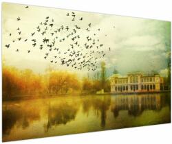 Mivali Tablou peisajului pictat cu sediul, dintr-o bucată 150x100 cm (V021987V150100)