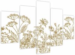 Mivali Tablou - Flori de câmp, din cinci bucăți 150x105 cm (V023633V150105)