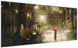 Mivali Tablou - Femeie într-o noapte ploioasă, dintr-o bucată 200x100 cm (V023207V200100)