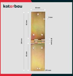 KOTARBAU 200x50 Mânecă De Construcție - Set De 10 Buc (g470)