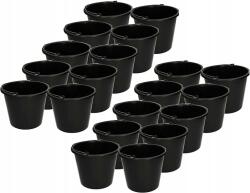 KOTARBAU Set De Găleți Negre Pentru Constructori 20 X 5 Litri (zsy0018)
