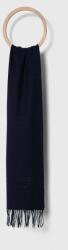 Moschino gyapjú kendő szürke, sima - sötétkék Univerzális méret